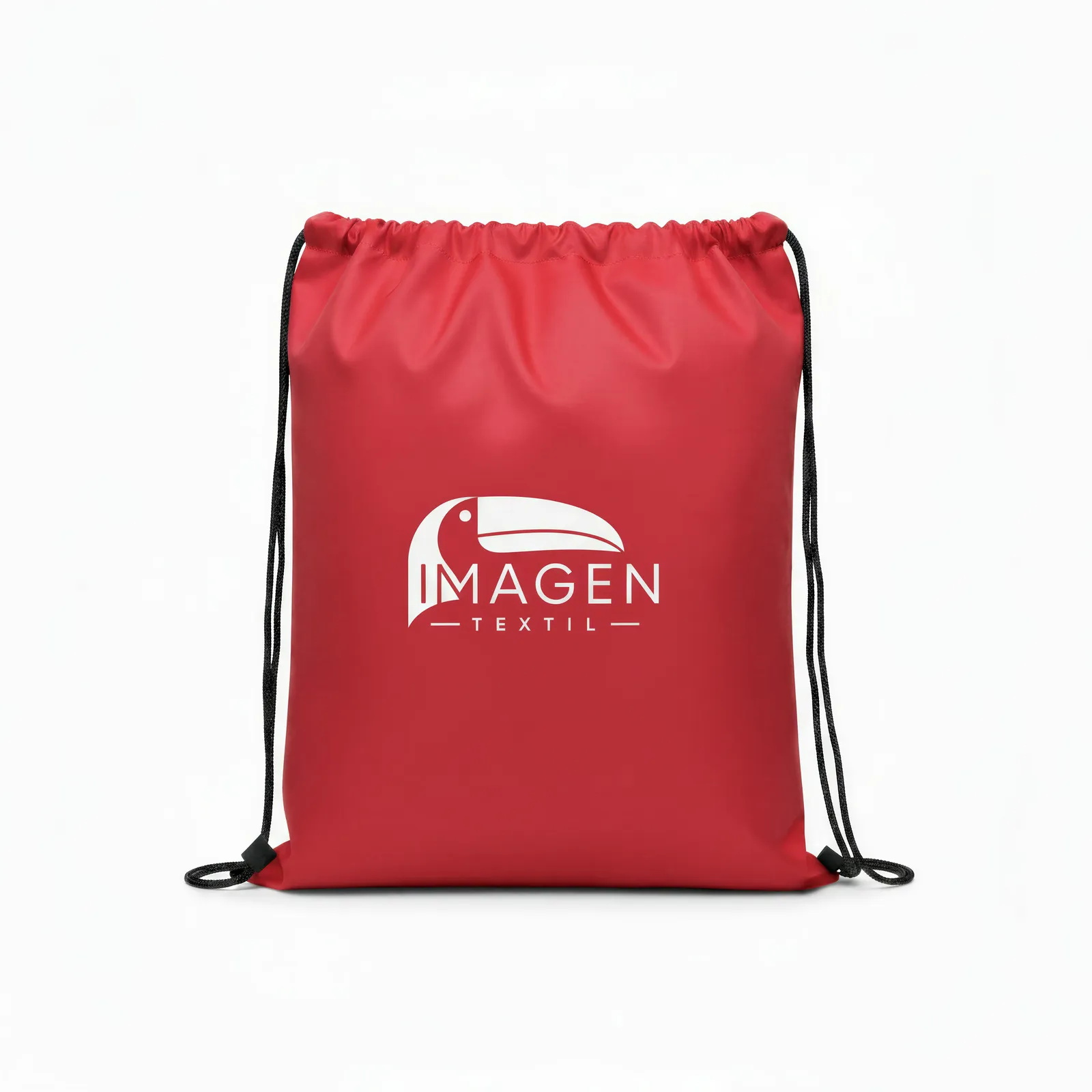 Morral de poliéster rojo, vista principal